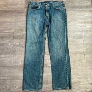 Carhartt RN#14806 Medium Wash Work Jeans Men’s Relaxed Straight Size 38X35